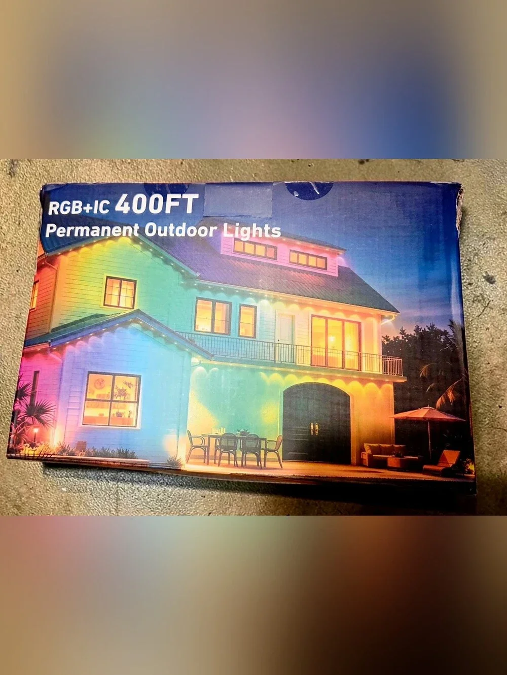 400FT Smart Permanent Outdoor Lights, RGB+IC Eave Outdoor Lights.